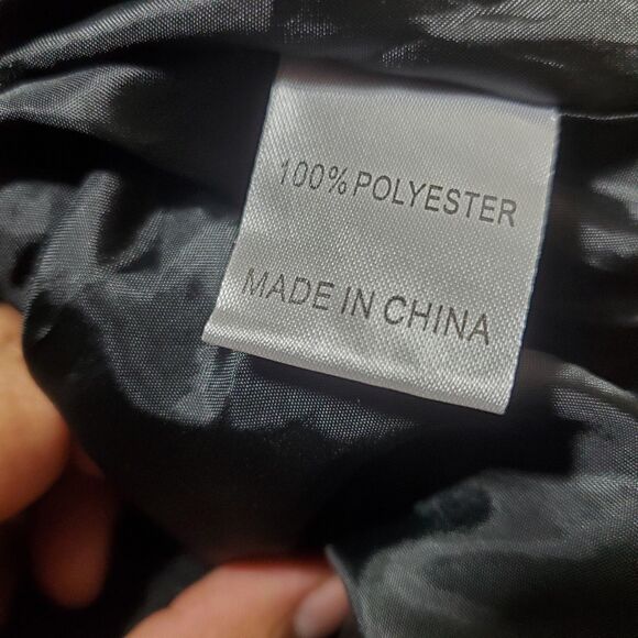 LF the Brand Biker Style Utility Logo Jacket Size XS Black Purple Straps - Picture 8 of 9